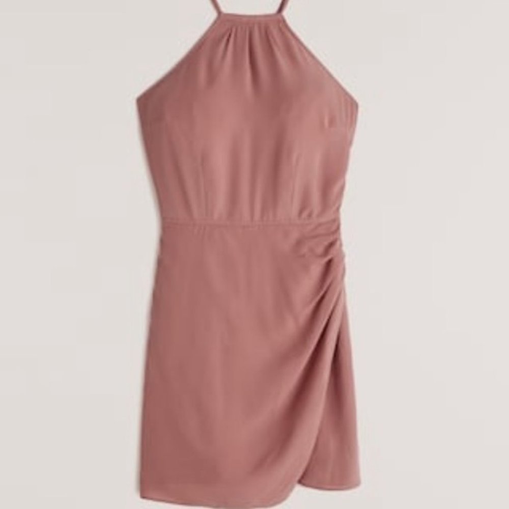 Halter wrap mini dress NWT